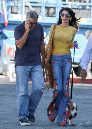 Amal and George Clooney out in Los Angeles