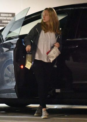 Amanda Seyfried is seen parking out in Beverly Hills