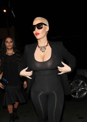 Amber Rose at 1 Oak Night Club in West Hollywood