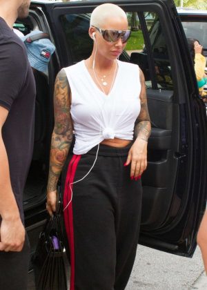 Amber Rose at the Sugar Factory in Miami