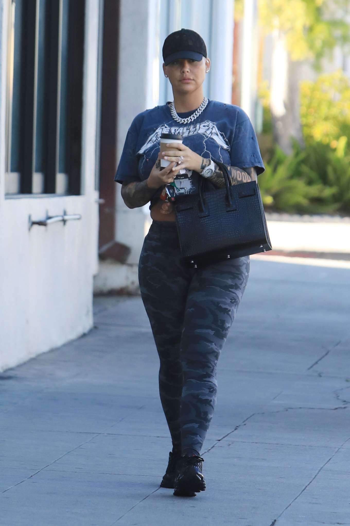 Amber Rose out running errands solo in Sherman Oaks Los Angeles-03