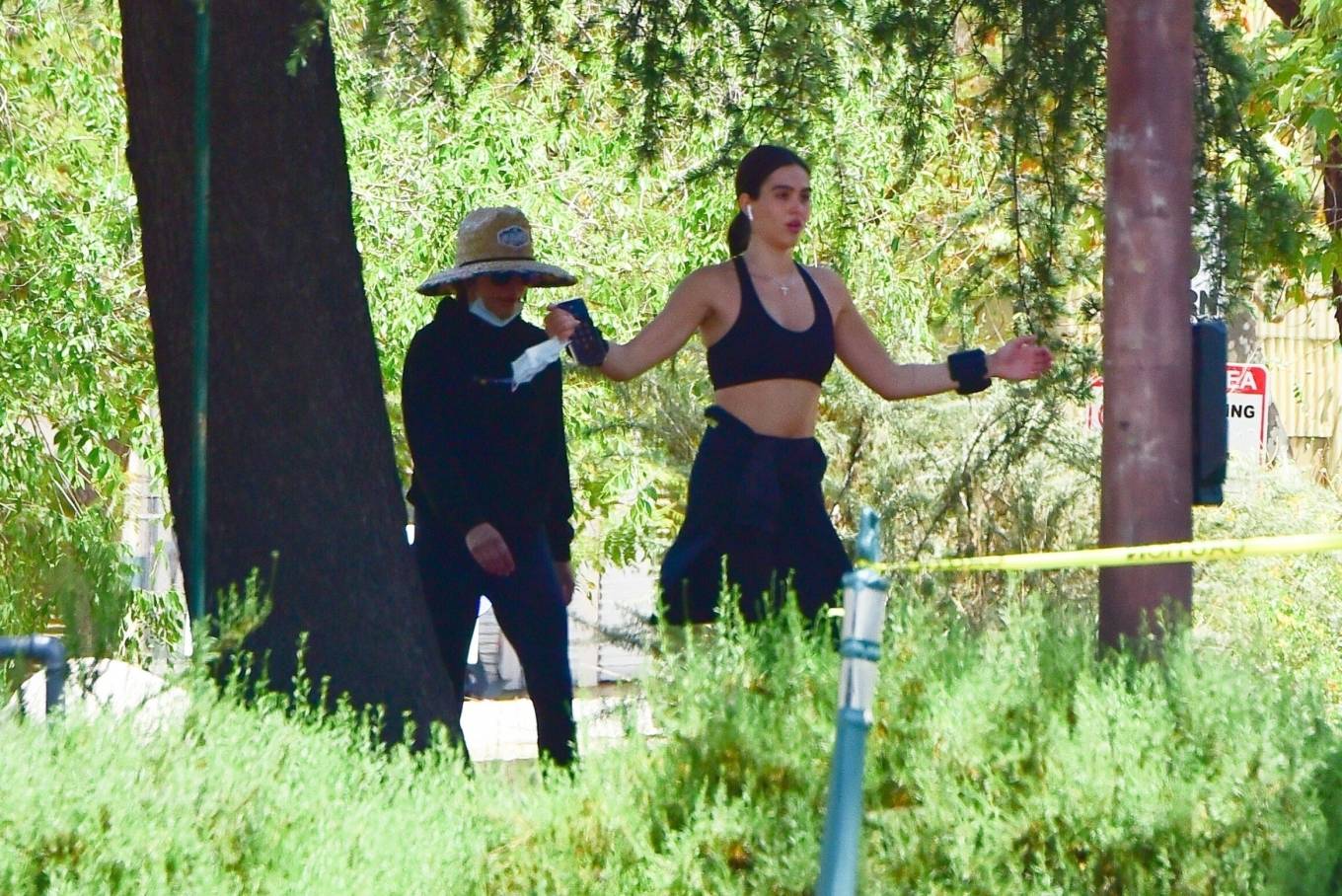 Amelia Hamlin in Gym Outfit â€“ Out for a hike in Beverly Hills