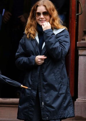 Amy Adams - Filming 'Woman in the Window' in New York City