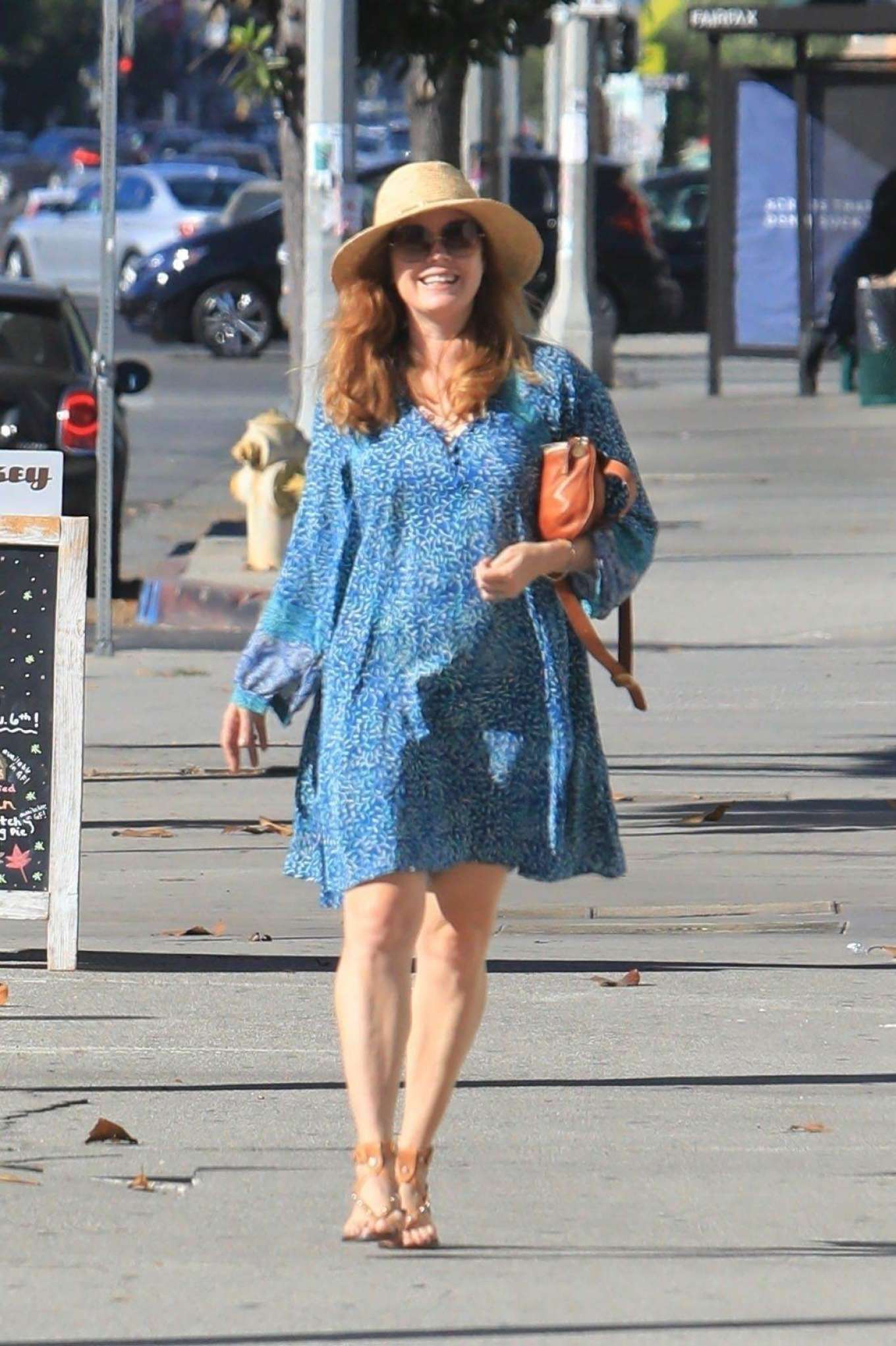 Amy Adams - In blue dress while out in Beverly Hills-22 | GotCeleb