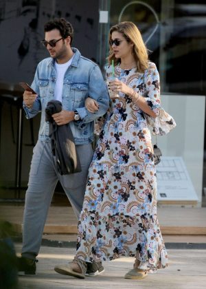 Ana Beatriz Barros in Long Dress out in Athens