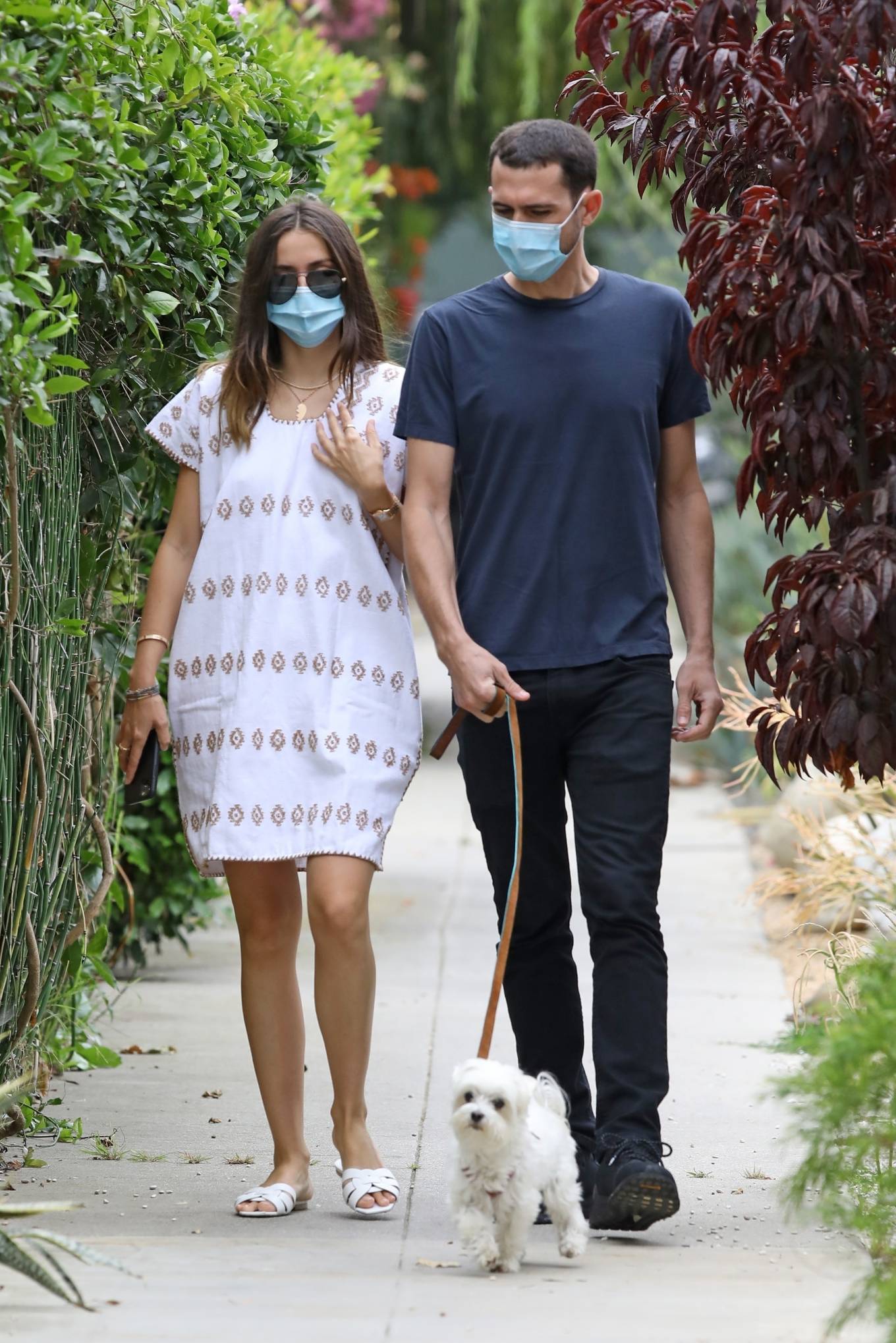 Ana De Armas with her brother Out for a stroll in Venice – California