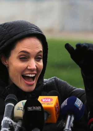 Angelina Jolie - Visits a refugee camp in Lebanon