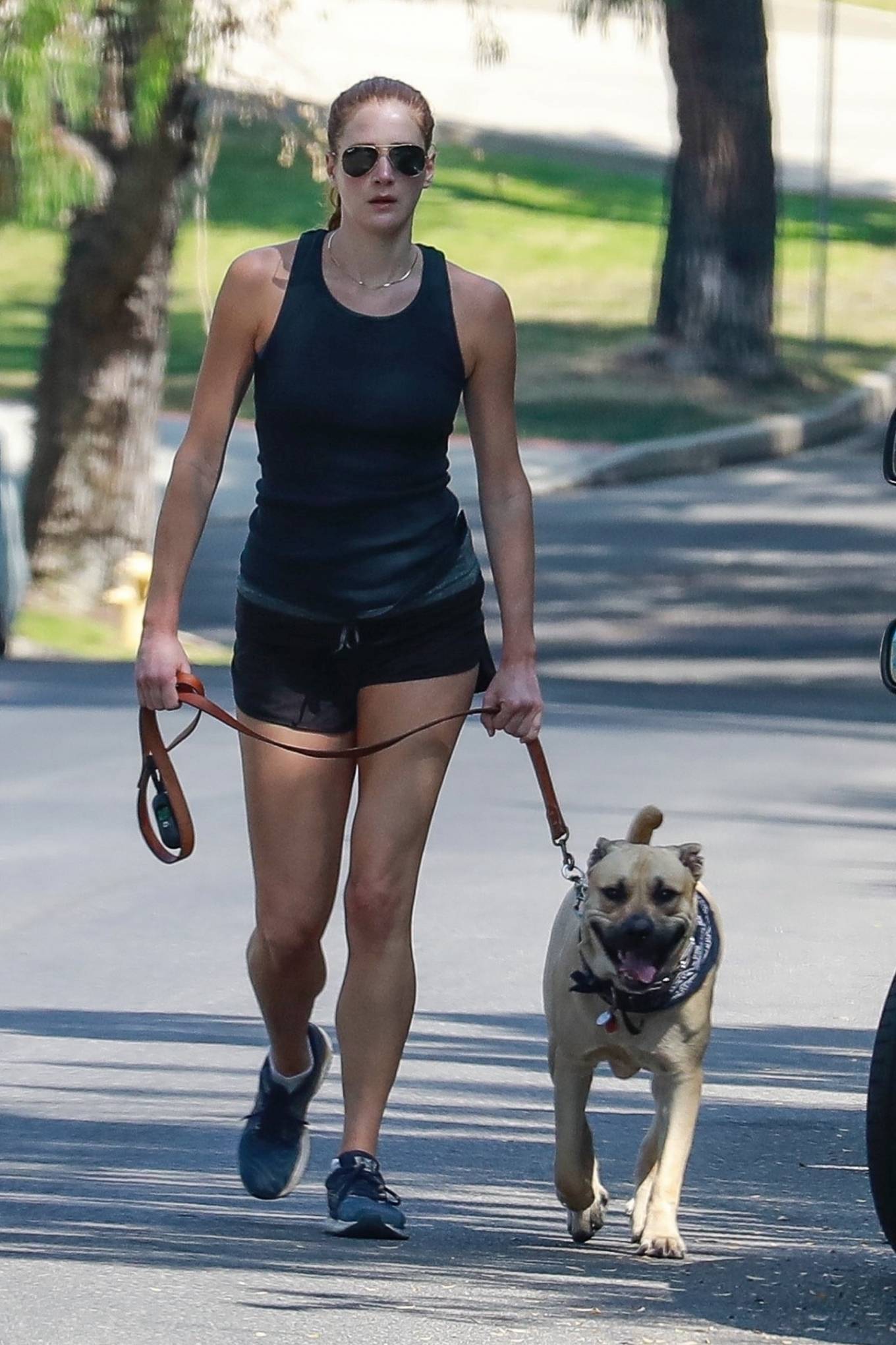 Anna Osceola - With her dog out in Los Feliz-11 | GotCeleb