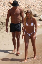 Arabella Chi and Wes Nelson - In a bikini spotted on a beach in Ibiza