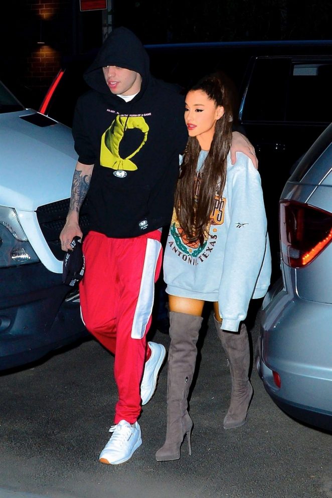Ariana Grande and Pete Davidson - Out for Dinner in New York City