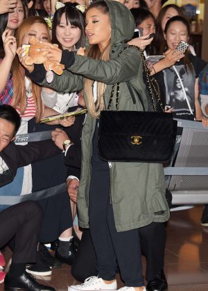Ariana Grande - Arriving at Haneda Airport in Tokyo