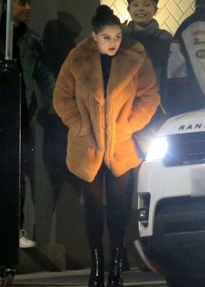 Ariel Winter in Fur Coat with Levi Meaden out in West Hollywood
