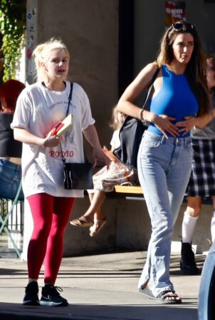 Ariel Winter - Seen at Alfreds Cafe in Studio City