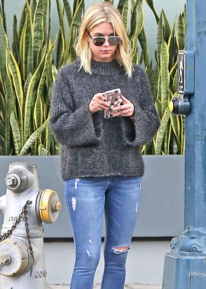 Ashley Benson in Ripped Jeans out in Beverly Hills