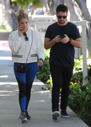 Ashley Benson in Spandex Out in Melrose Place