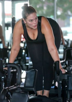 Ashley Graham at the gym in Los Angeles
