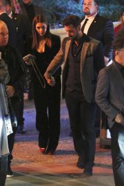 Ashley Greene and her husband exit Seth MacFarlane's holiday party in LA