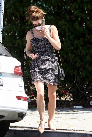 Ashley Greene in Mini Dress - Out in Los Angeles