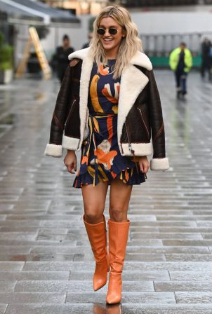 Ashley Roberts - spotted leaving Heart FM Radio in London