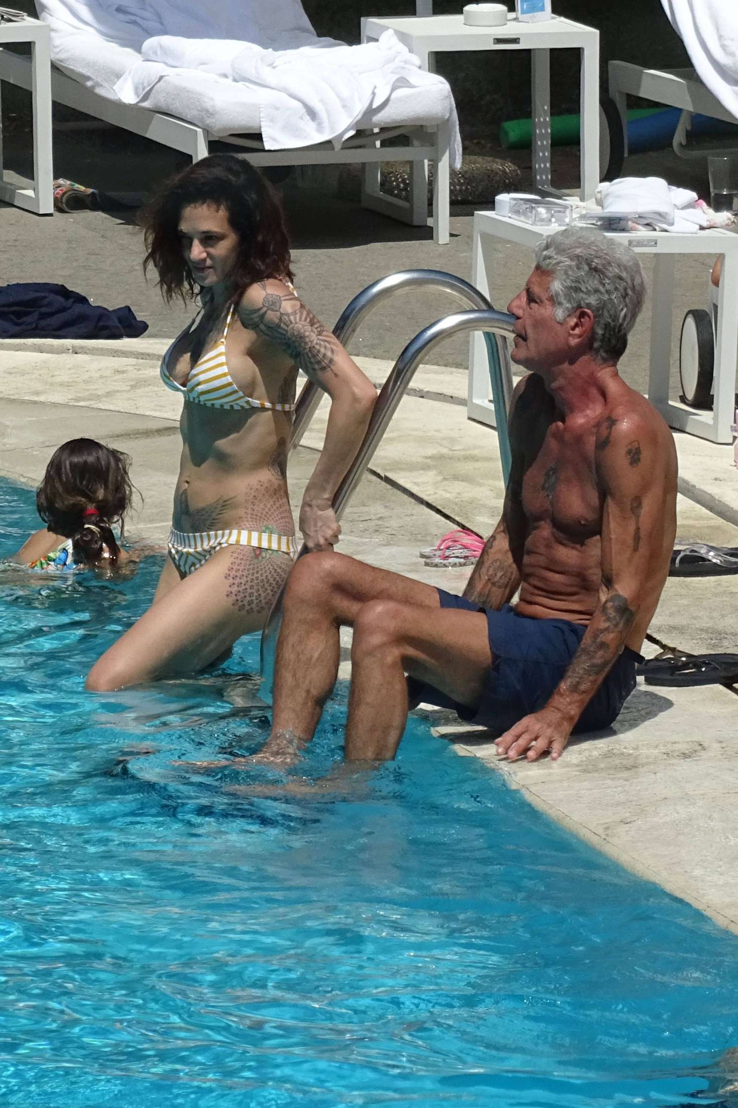 Asia Argento: Bikini Candids at the hotel swimming pool in Rome-05 |  GotCeleb