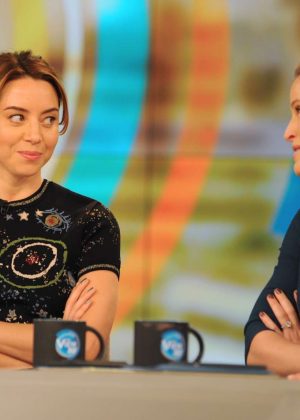 Aubrey Plaza at 'The View' TV Show in New York