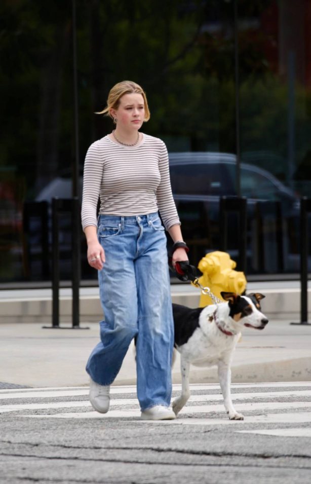 Ava Phillippe - On a dog walk in Los Angeles