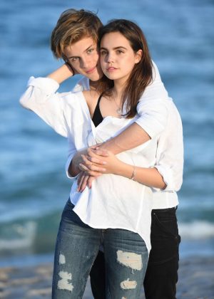Bailee Madison and boyfriend Alex Lang on a photoshoot in Fort Lauderdale