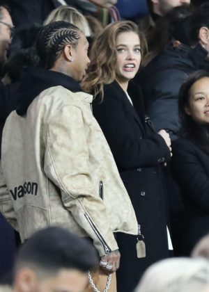 Barbara Palvin at PSG vs Nantes game in Paris