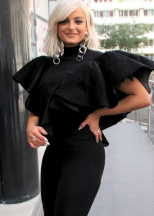 Bebe Rexha in Black Outfit - Out in Paris