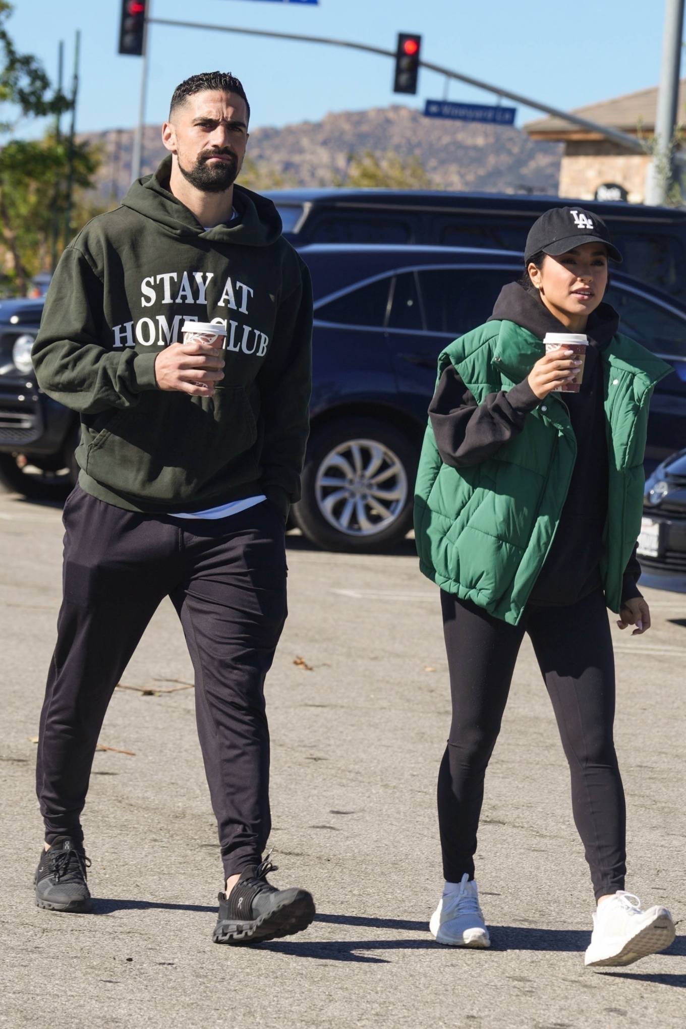 Becky G 2023 : Becky G – Spotted with her ex fiancé Sebastian Lletget Her in Porter Ranch-02