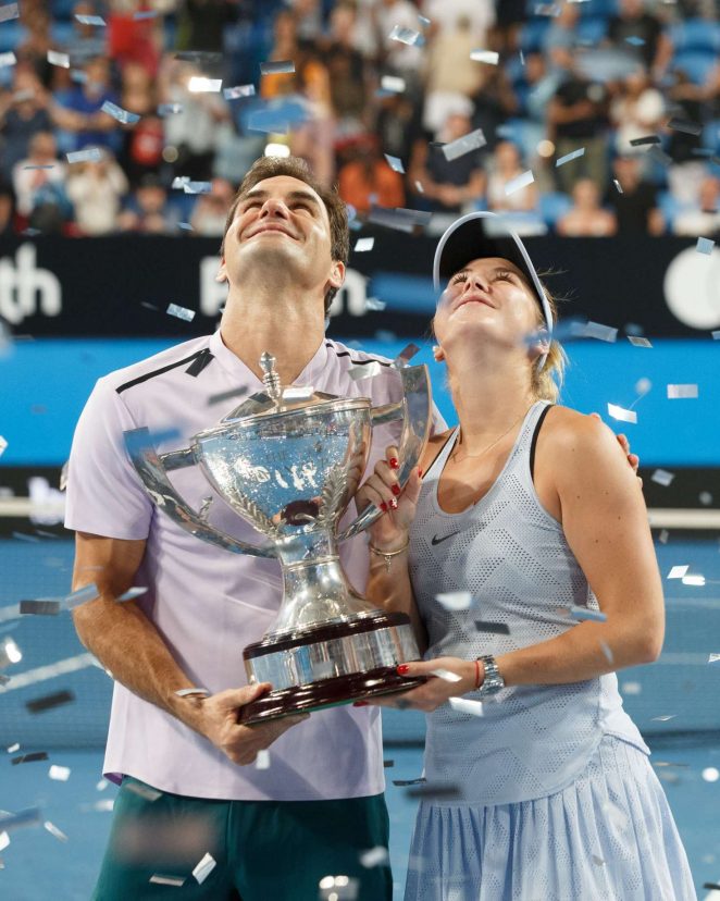 Belinda Bencic and Roger Federer: 2018 Hopman Cup mixed ...