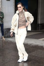 Bella Hadid - Exiting her apartment in New York City