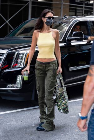 Bella Hadid - Heads to a photoshoot for Michael Kors in New York City