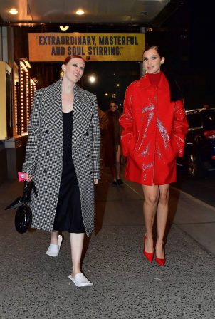 Bella Hadid - Steps out post-Michael Kors fashion show at Times Square in New York