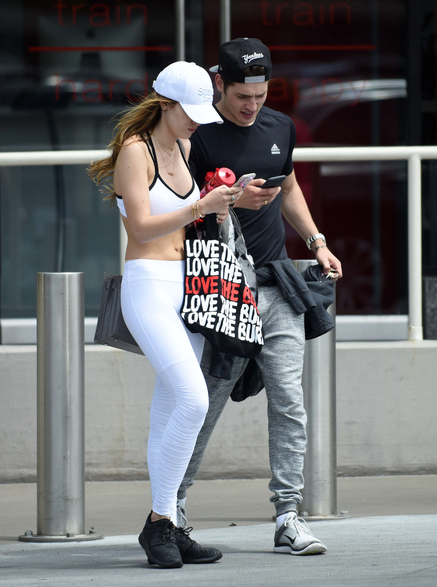 Bella Thorne in Spaort Bra and Tights -21 | GotCeleb