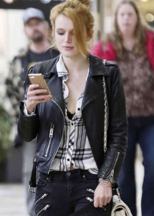 Bella Thorne in Jeans Out Shopping in LA