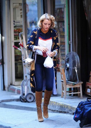 Blake Lively at Woody Allen Set in NYC