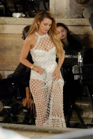 Blake Lively - On the set of 'A Simple Favour 2' in Rome