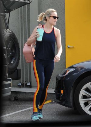 Brie Larson - Work out at the gym in Los Angeles
