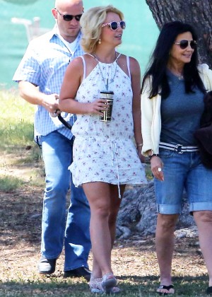 Britney Spears at her son's soccer match in Los Angeles