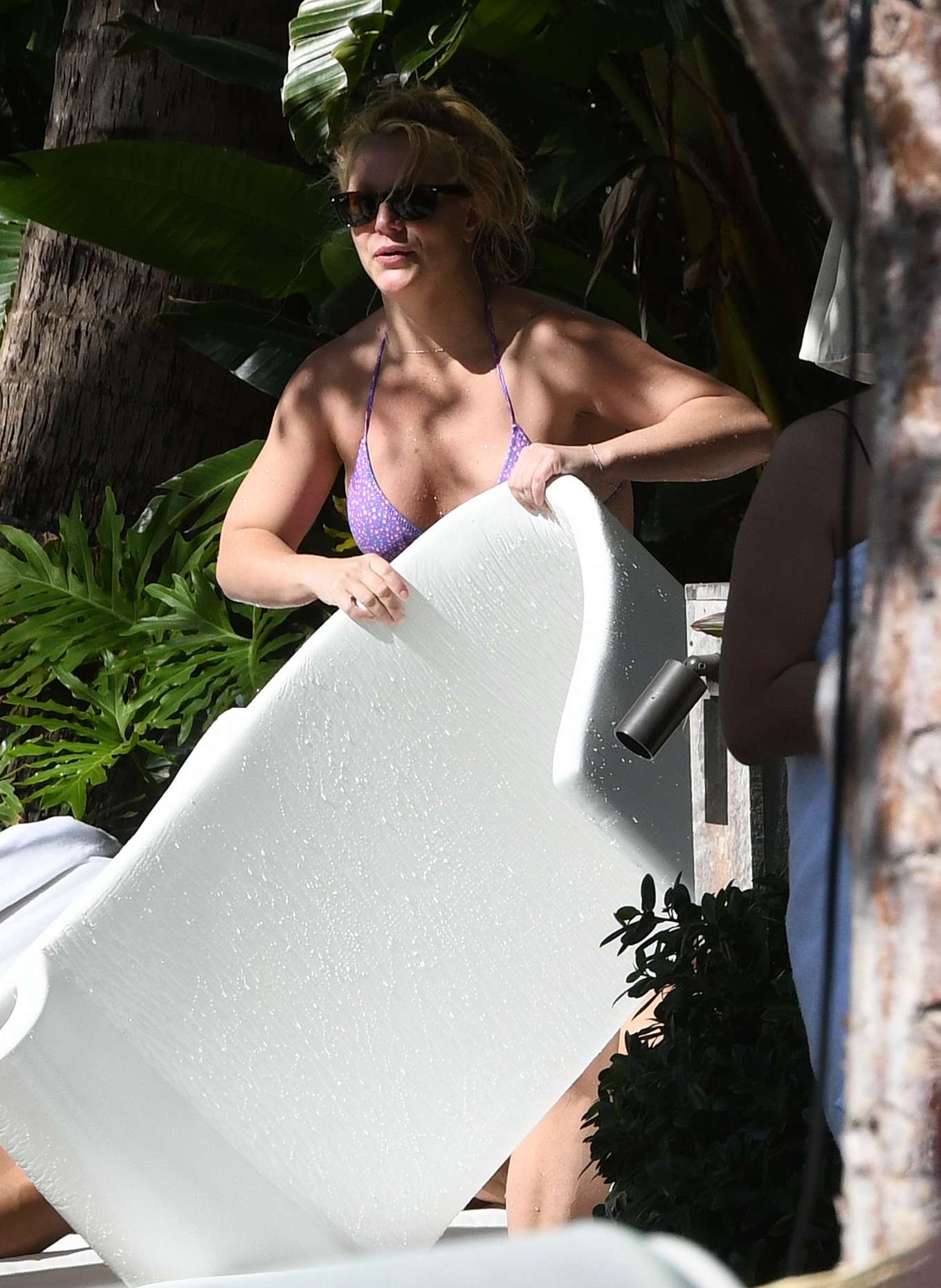 Britney Spears 2019 : Britney Spears in Purple Bikini 2019-07