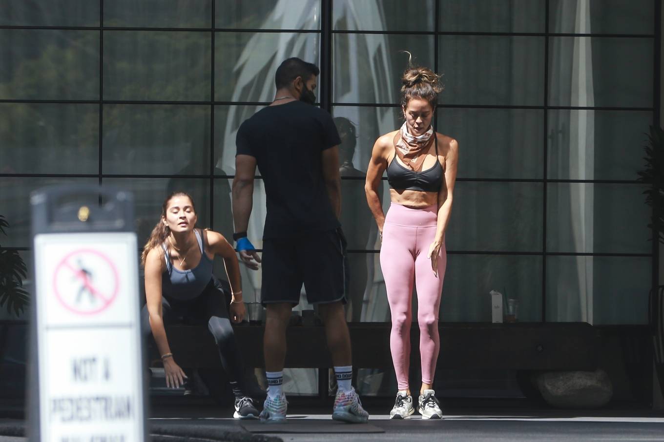 Brooke Burke with her daughter – Workout candids in West Hollywood