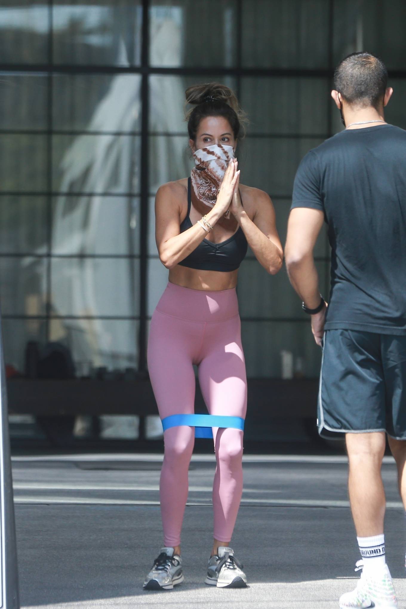 Brooke Burke with her daughter – Workout candids in West Hollywood