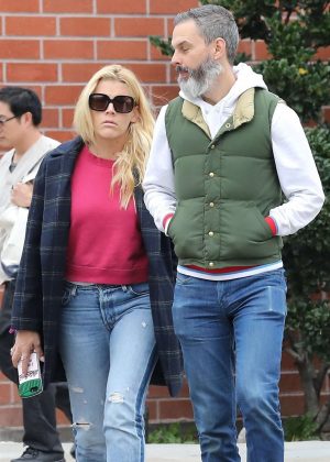 Busy Philipps with her husband out in Beverly Hills
