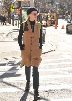 Byrdie Bell out and about in NYC