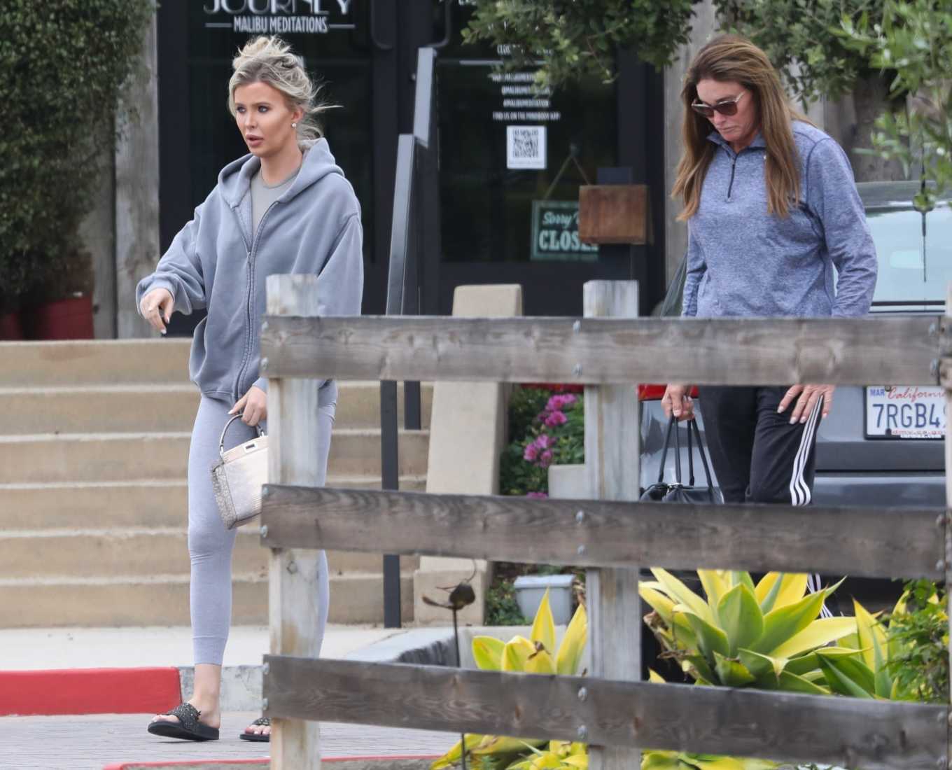 Caitlyn Jenner and Sophia Hutchins â€“ Out in Malibu