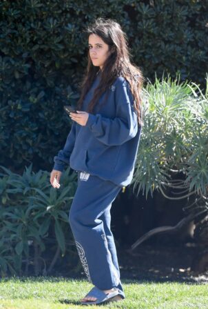 Camila Cabello - Steps out to make a call in Studio City