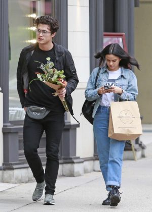 Camila Mendes and Charles Melton - Shopping in Vancouver
