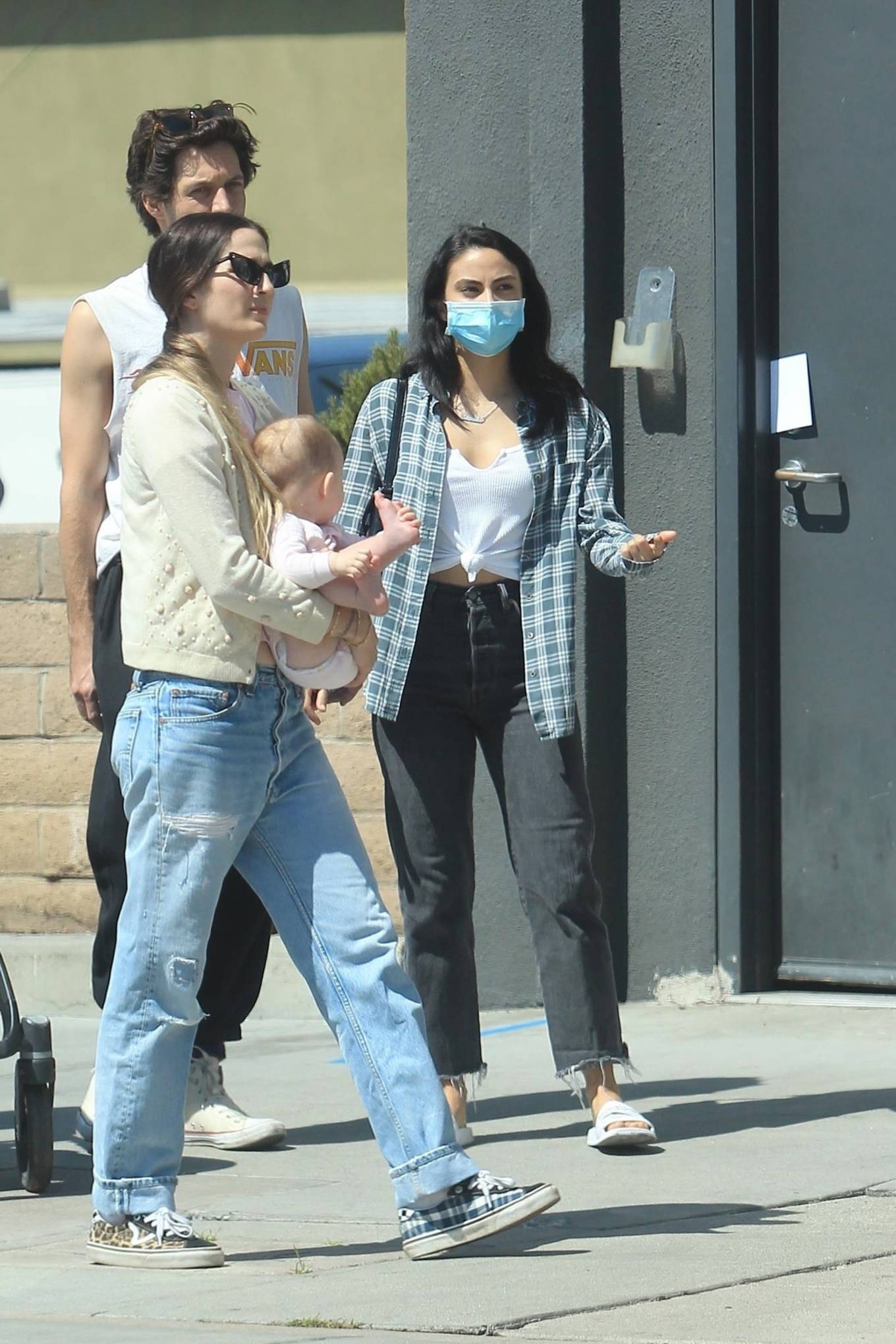 Camila Mendes â€“ Goes for a stroll with friends in West Hollywood