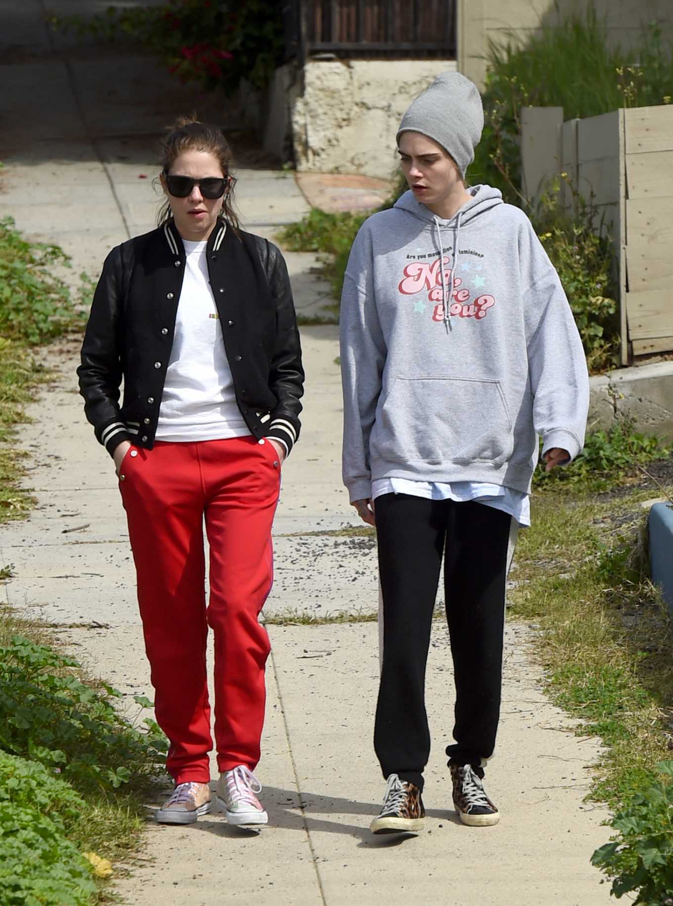 Cara Delevingne and Ashley Benson â€“ Spotted while out for a walk in LA